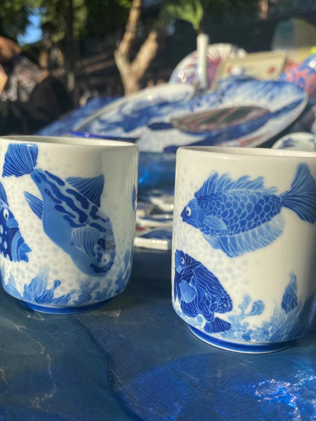 Ocean world Coffee cups without coasters（customized）