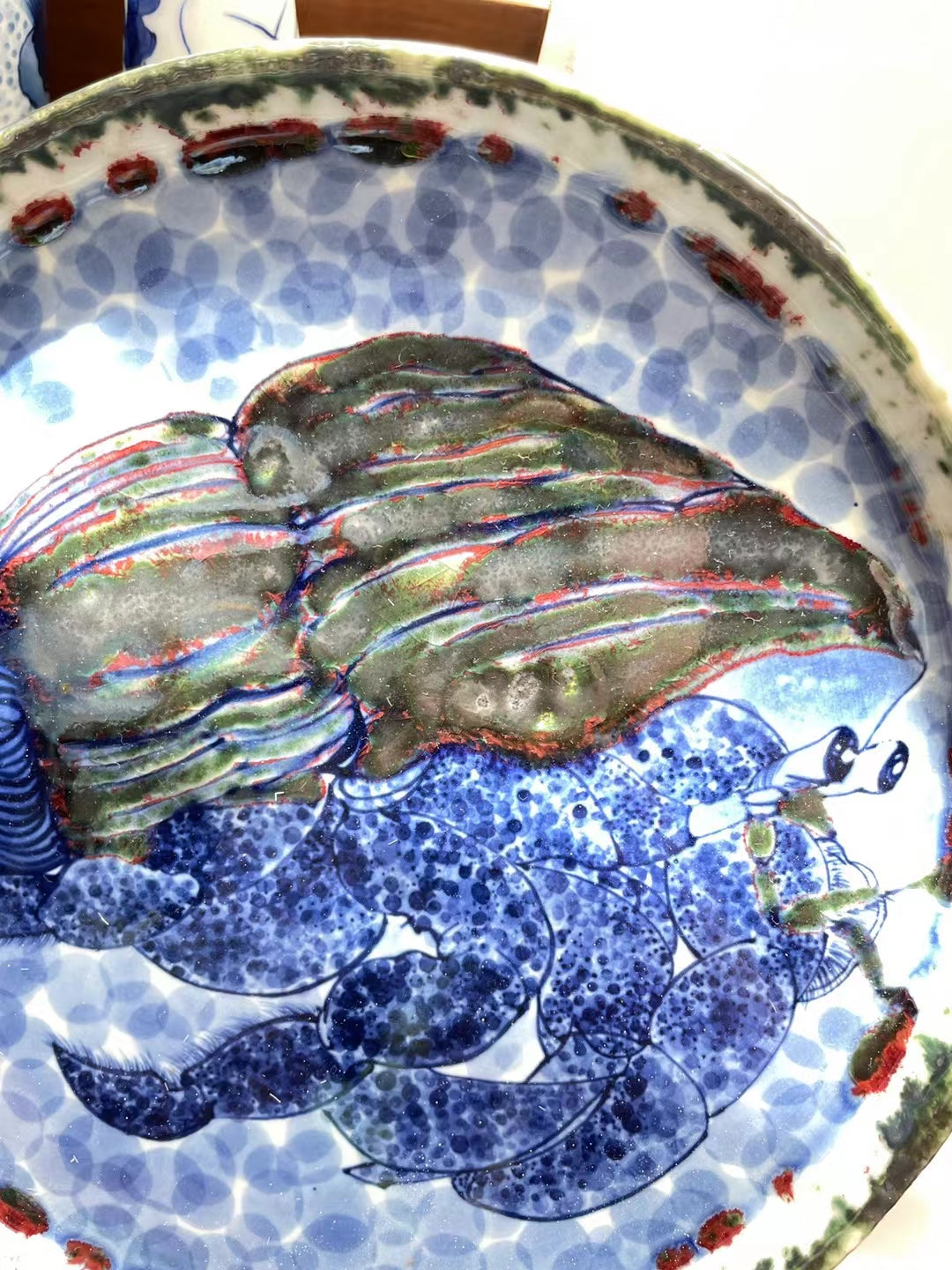 Medium-size Hermit crab porcelain plate（customized）