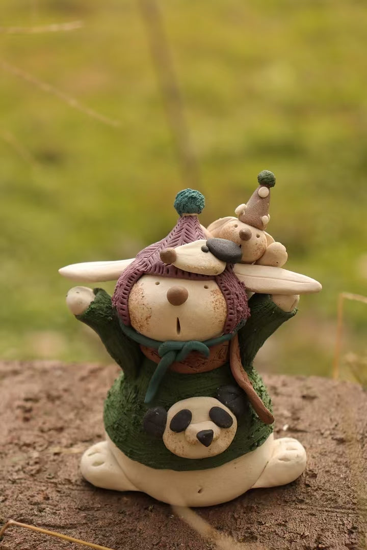 Chubby short ceramics bunny（customized）