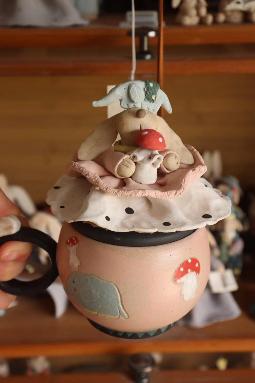 Ceramics bunny mug（customized）